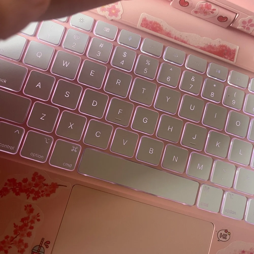 Pink Tablet Case with Keyboard