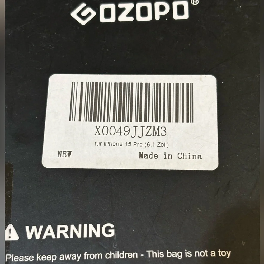 OZOPO pack screen