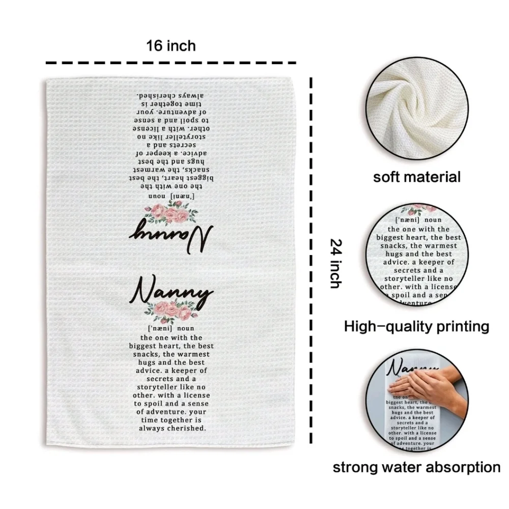Floral Nanny Kitchen Towel