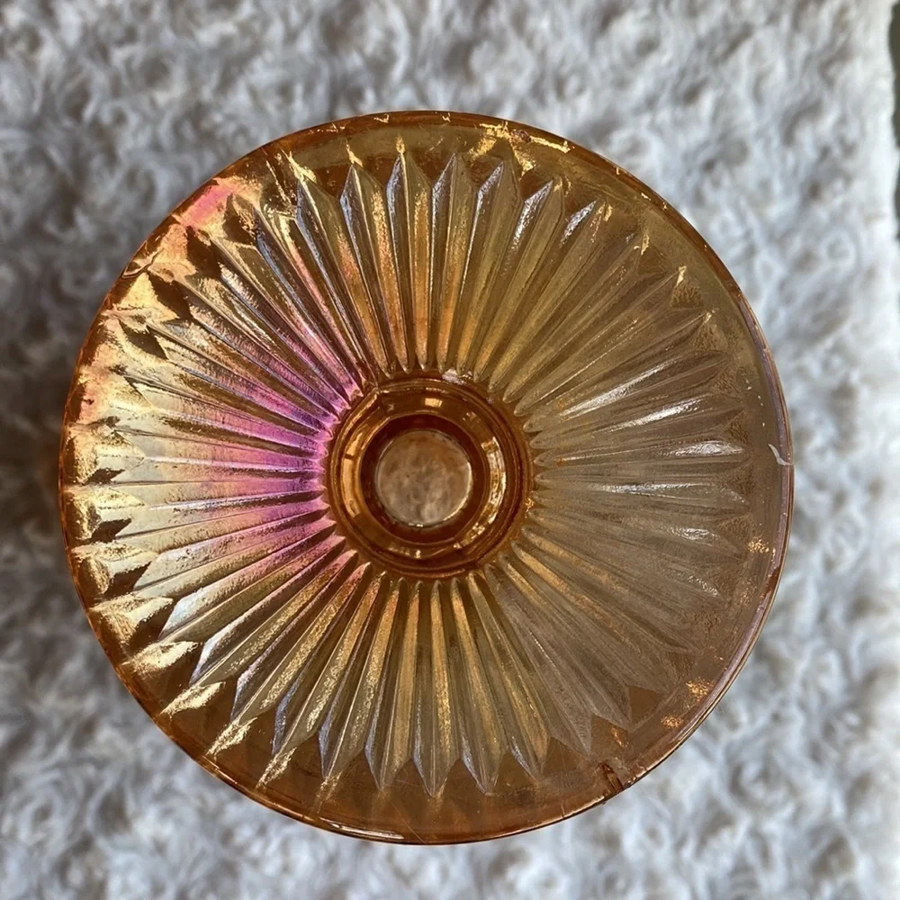 CARNIVAL GLASS gorgeous~‘jeanette marigold’~golden