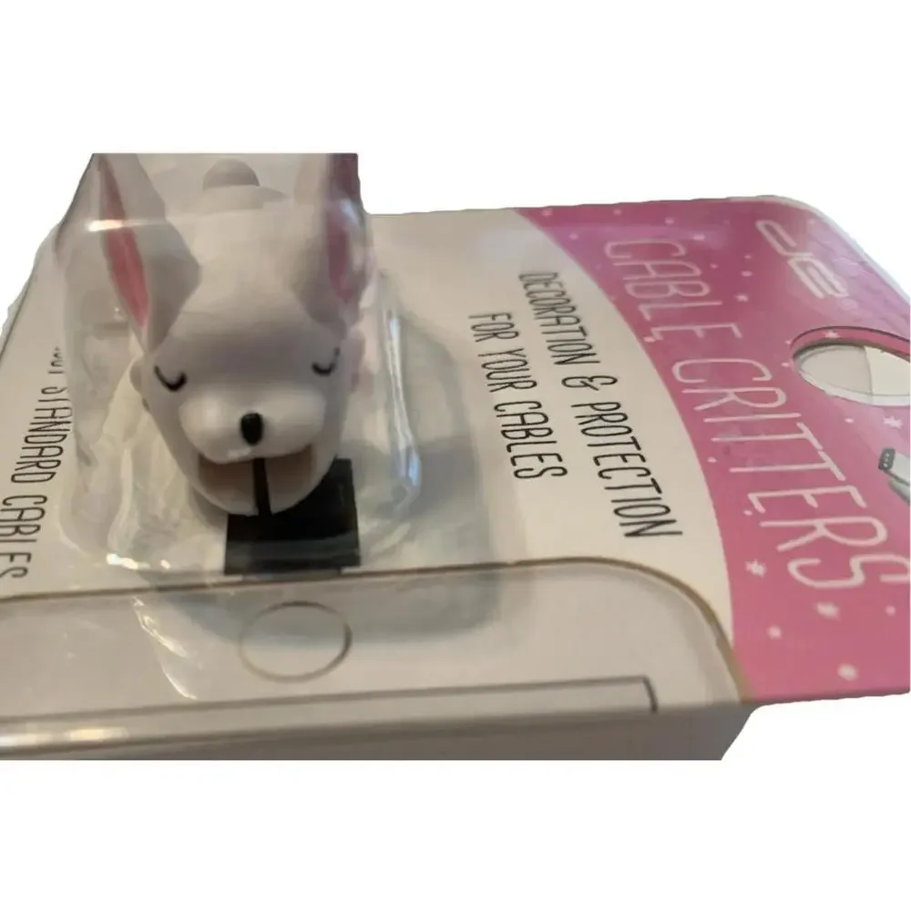 Bunny Cable Critter Phone Crd Protector/ Decoration BRAND NEW Cute Great GIFT!!