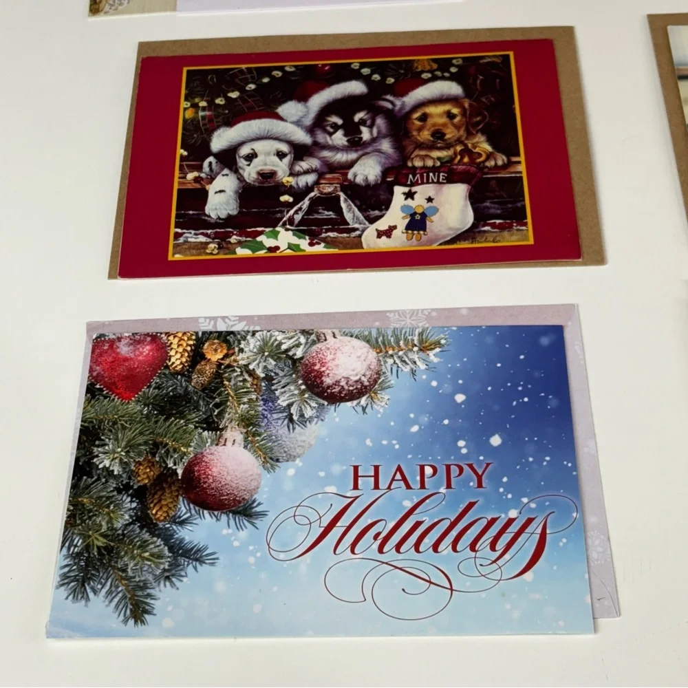 mixed cards set festive