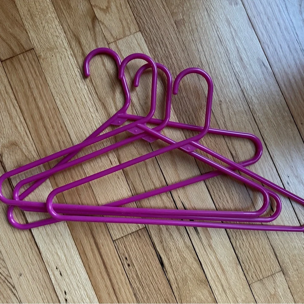 Set of Pink Clothes Hangers