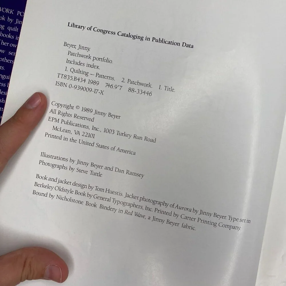 Jinny Beyer this book