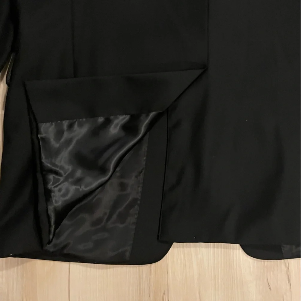 Lauren Ralph Lauren Wool Blazer amen’s Size 42L Black Classic Single Breasted