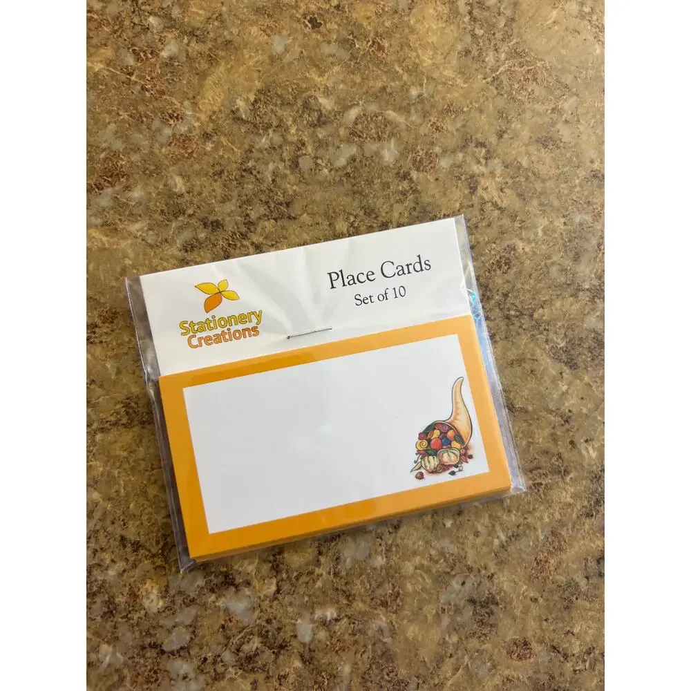 Cornucopia Flat Style Place Cards