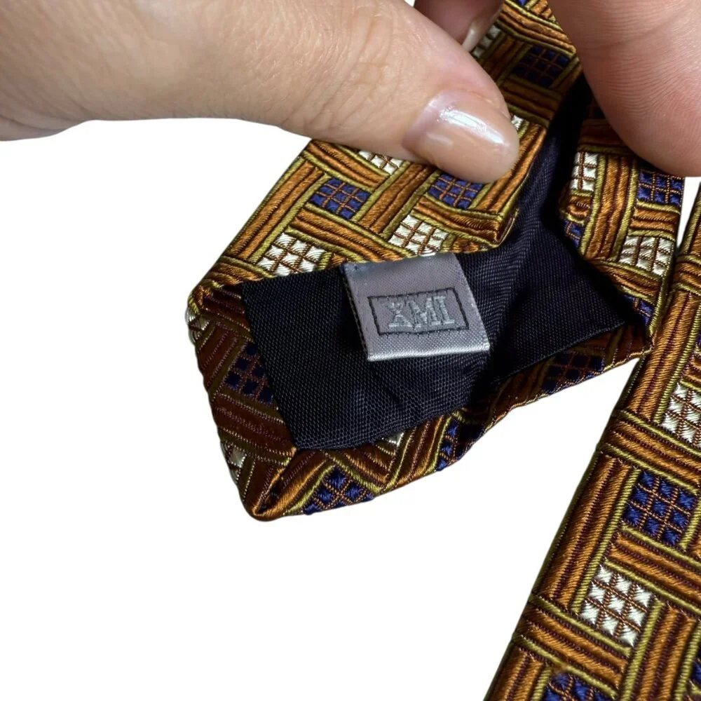 XMI Silk Tie | Imported Italian Silk | Handmade in USA | EUC