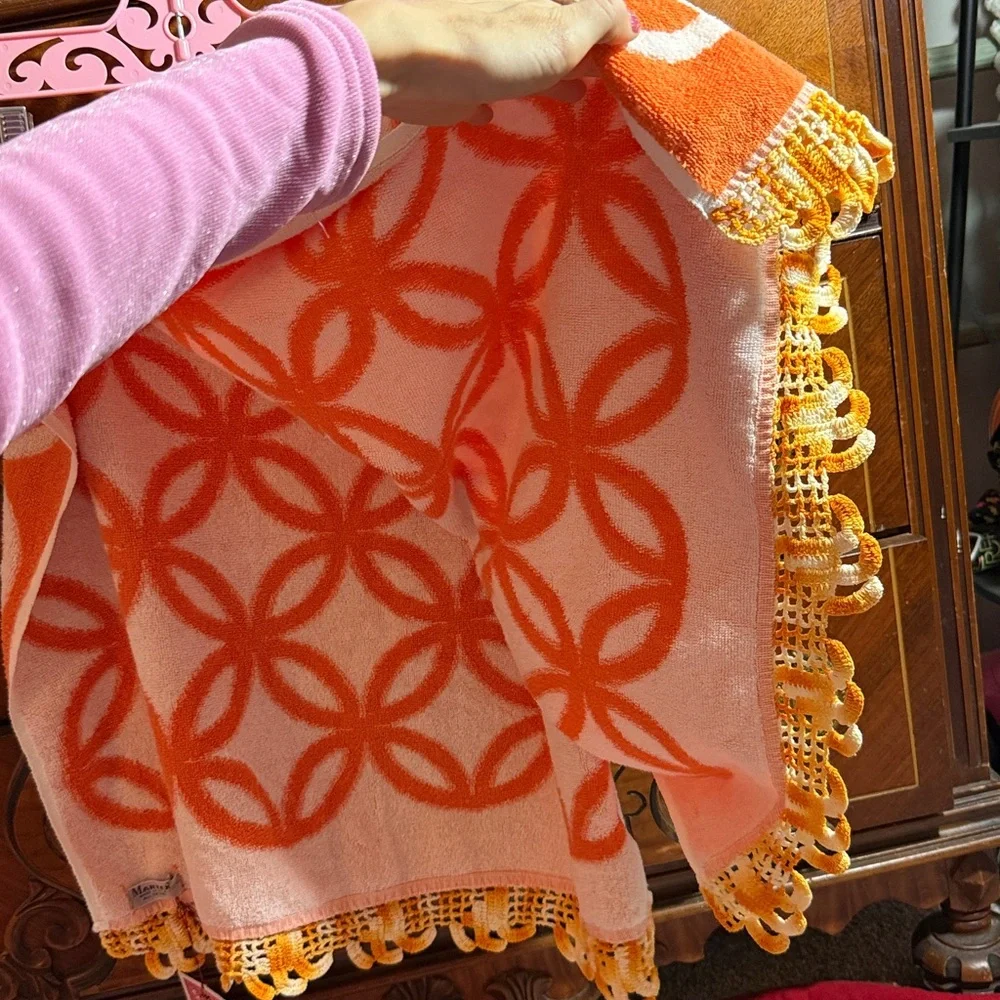 Vintage vibrant orange