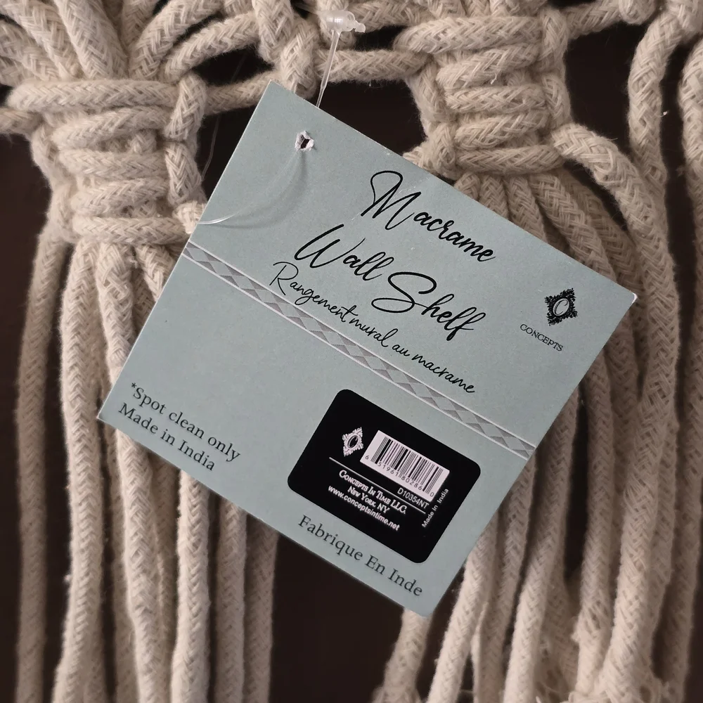 Macrame toilet more cotton