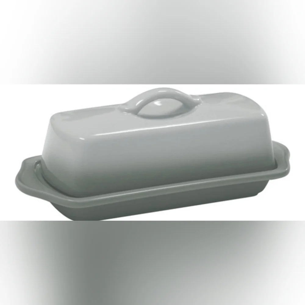 New Chantal Full Size Butter Dish Gray Ombre Gray