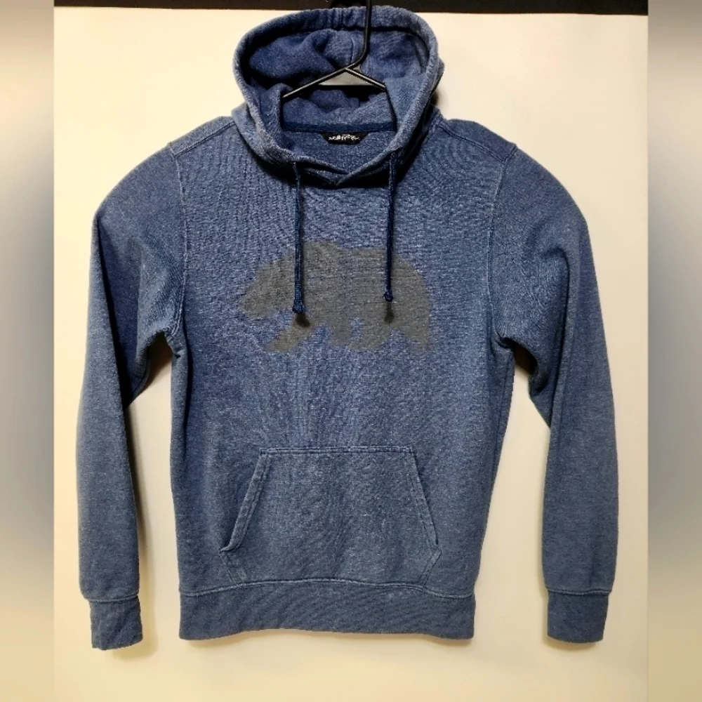 The North Face hoodie mens size small blue excellent condition bear logo