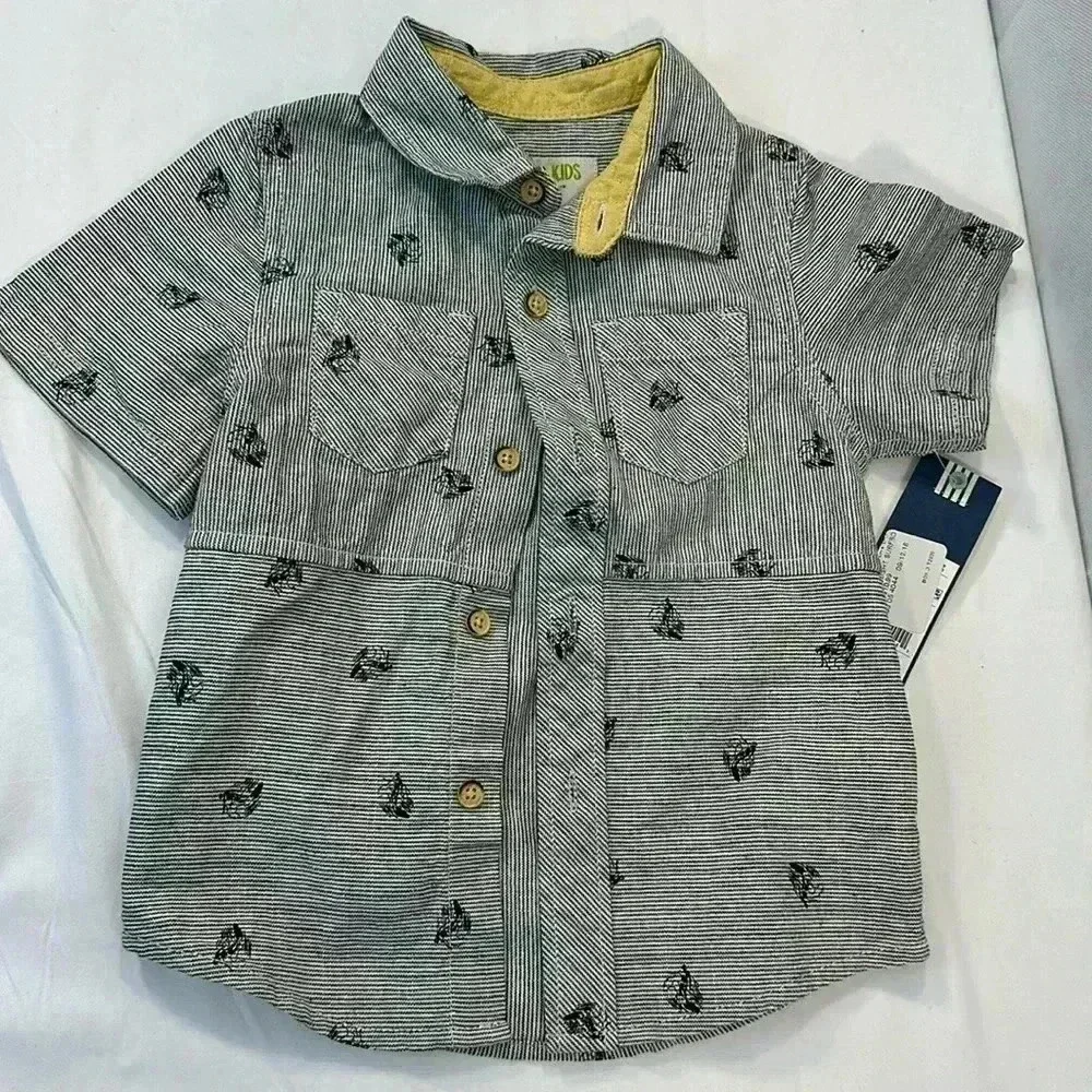 Genuine Kids by OshKosh Collared Button-up Boys Shirt Size 2T