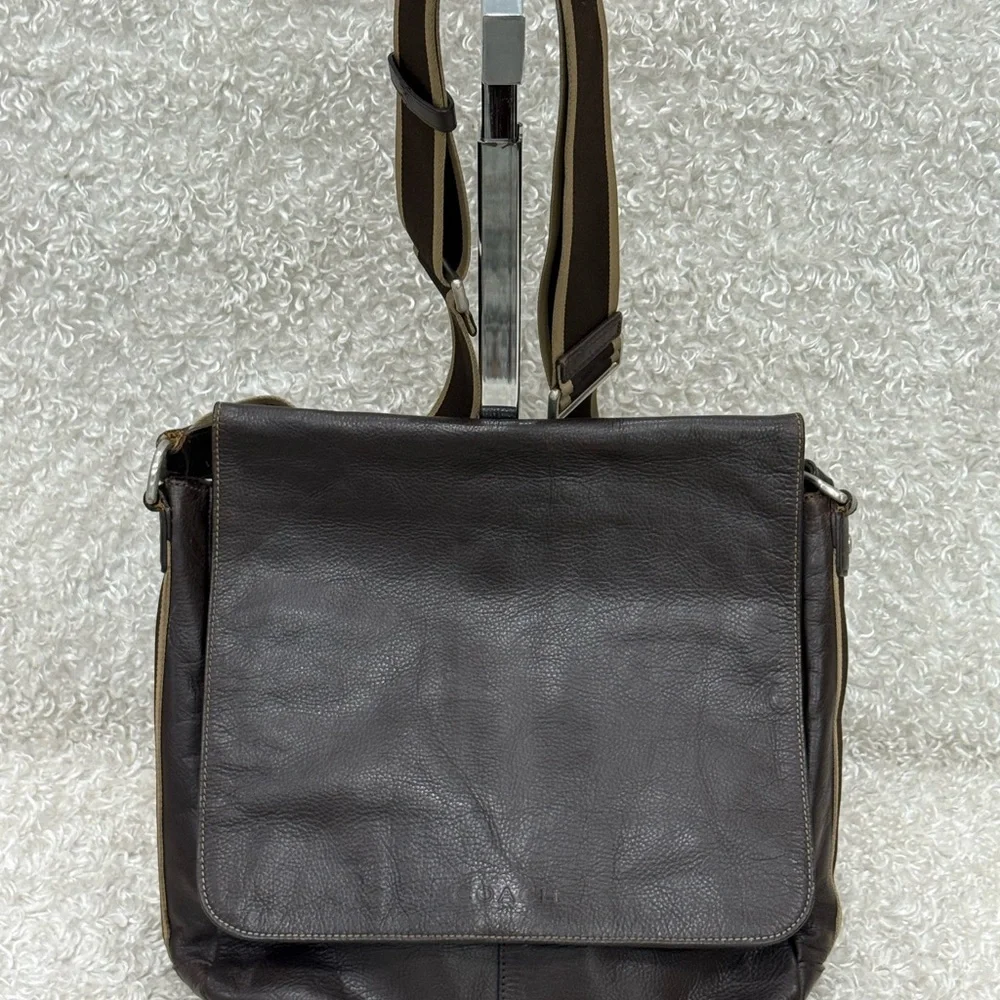Coach Men's Brown Leather Messenger Bag