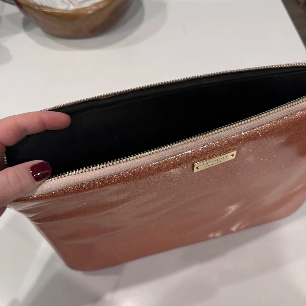 Kate Spade Glittery Rose Laptop Sleeve