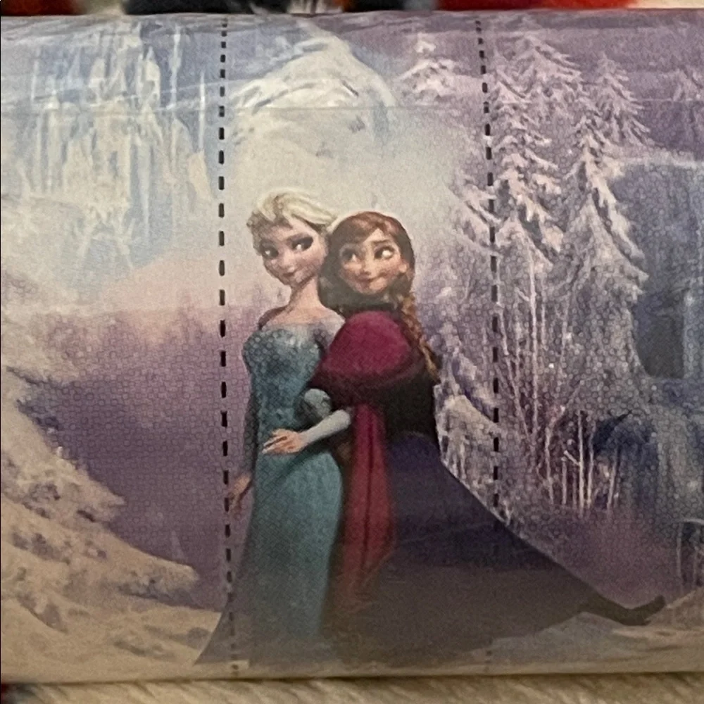 Disney Frozen 7 Panel Wallpaper mural in purple color by York JL1321M.