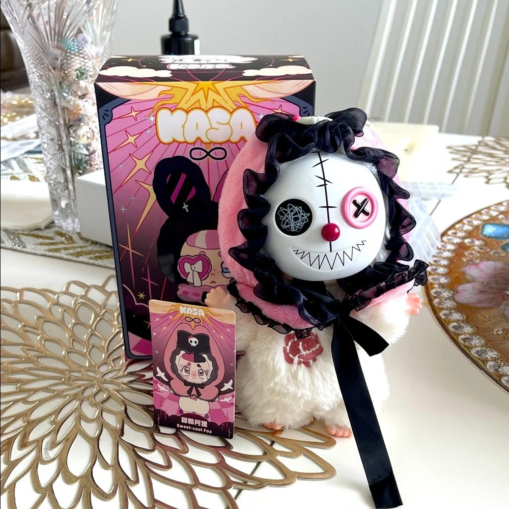 Plush Doll with Pink Hood