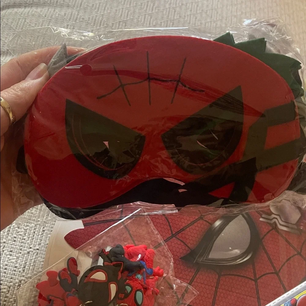 Spider-Man Themed Party Favors with boxes for 10 guests nwt
