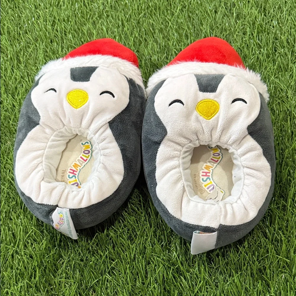 Squishmallow Christmas Penguin Slippers