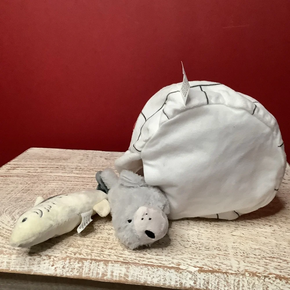 Pet Shoppe Igloo Plush Dog Toy Play Hide & Seek With Seal & Shark. It Cr…