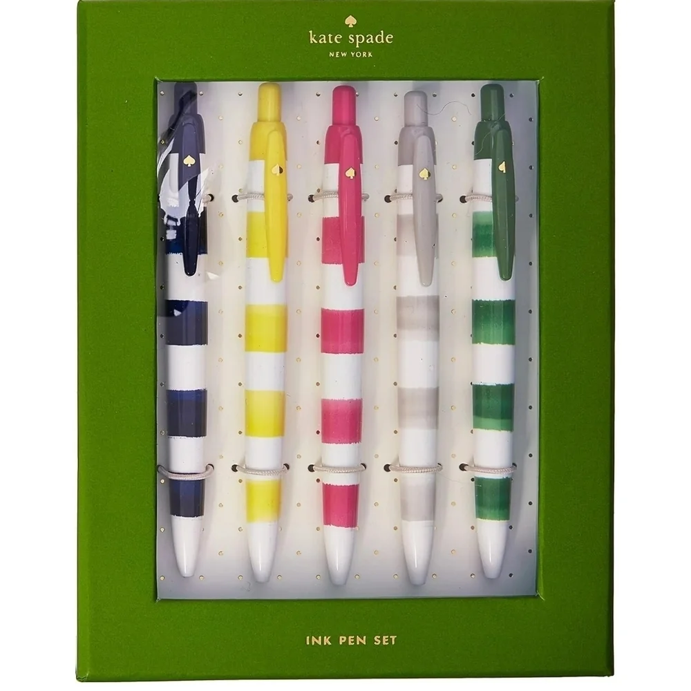 🔥Kate Spade Striped Ink Pen Set🔥