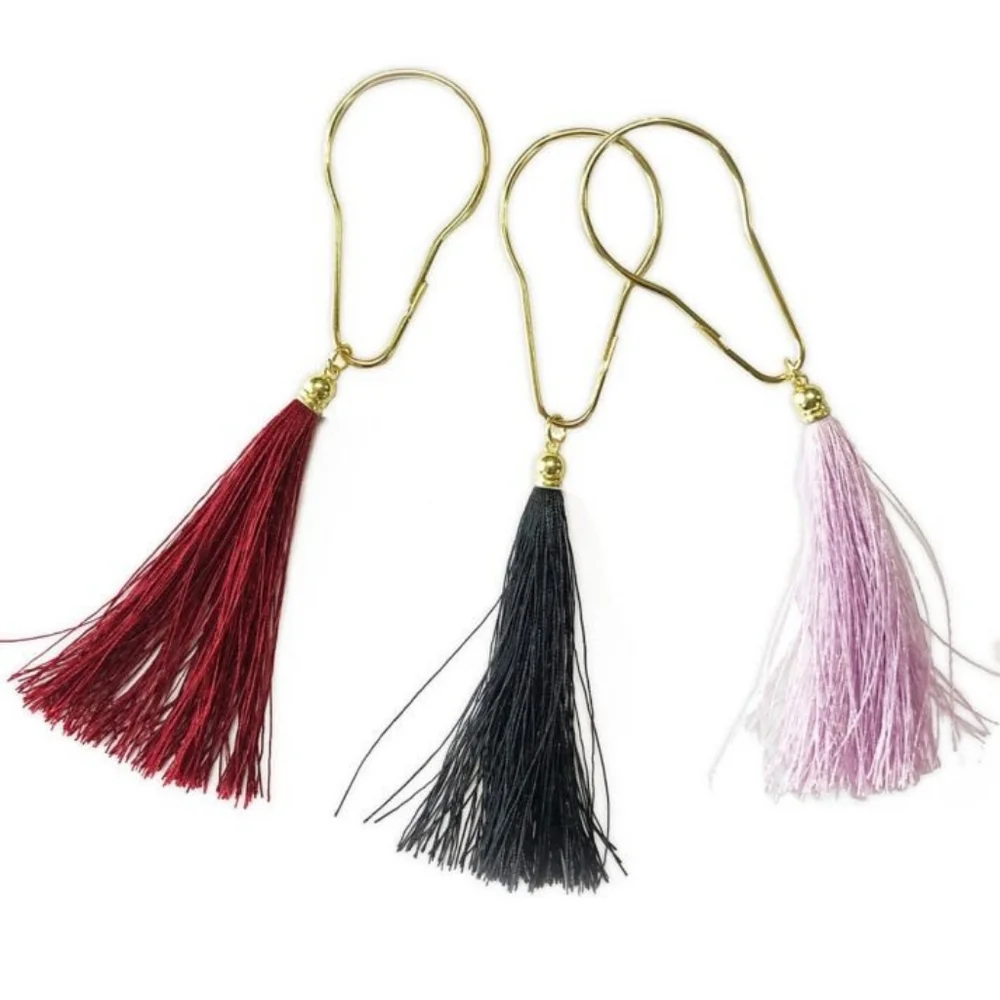 Wild Sage Erica Tassel Shower Hooks NWT in Box