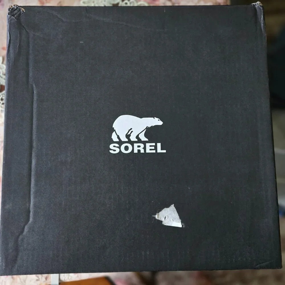 SOREL BUXTON BLACK PULL ON WATERPROOF MEN BOOTS SZ 12
