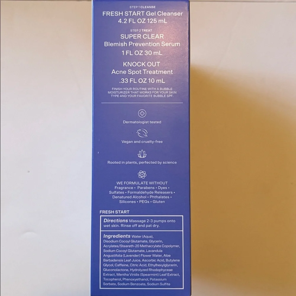 Bubble forming from treatment