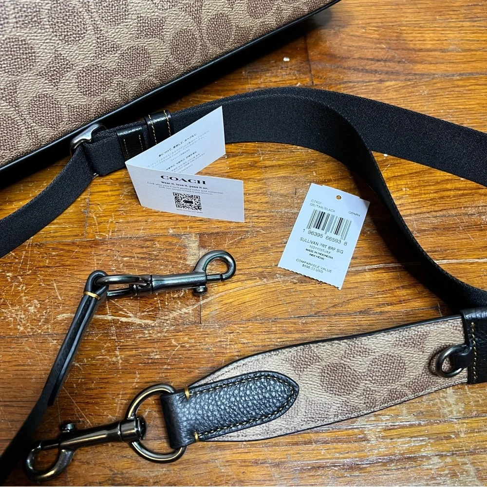 COACH Sullivan Portfolio Brief In Signature Canvas