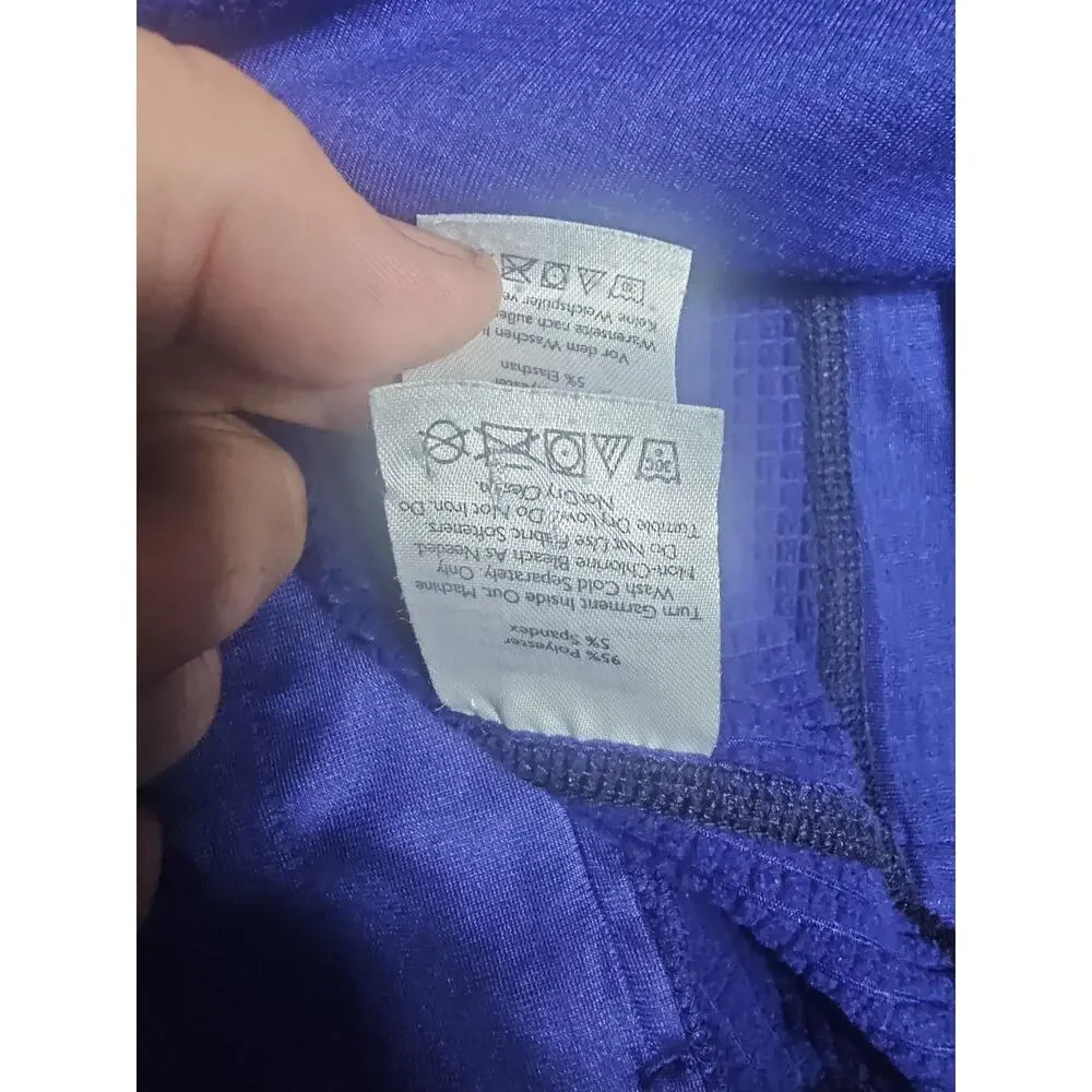 Eddie Bauer Jacket Mens 2XL Blue First Ascent Hooded Fleece Full Zip Performance