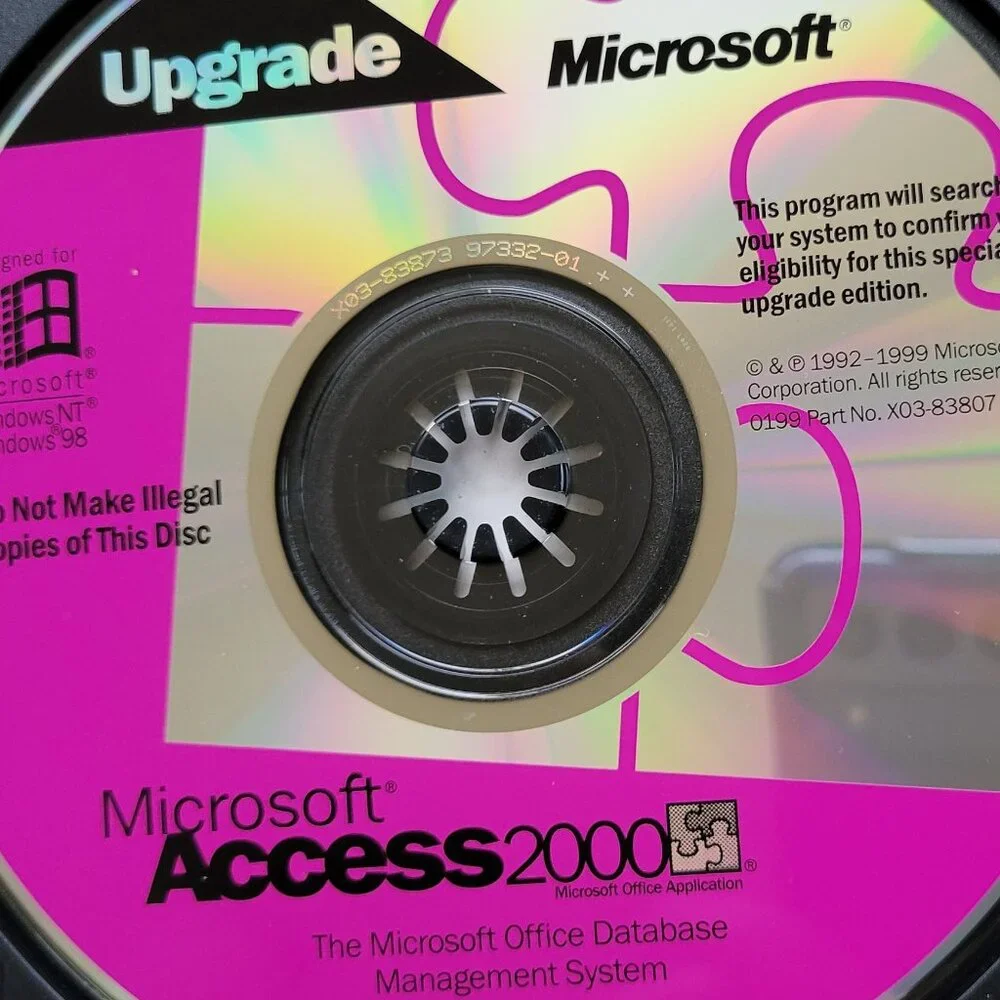 Vintage - Microsoft Access 2000 Upgrade, 1999