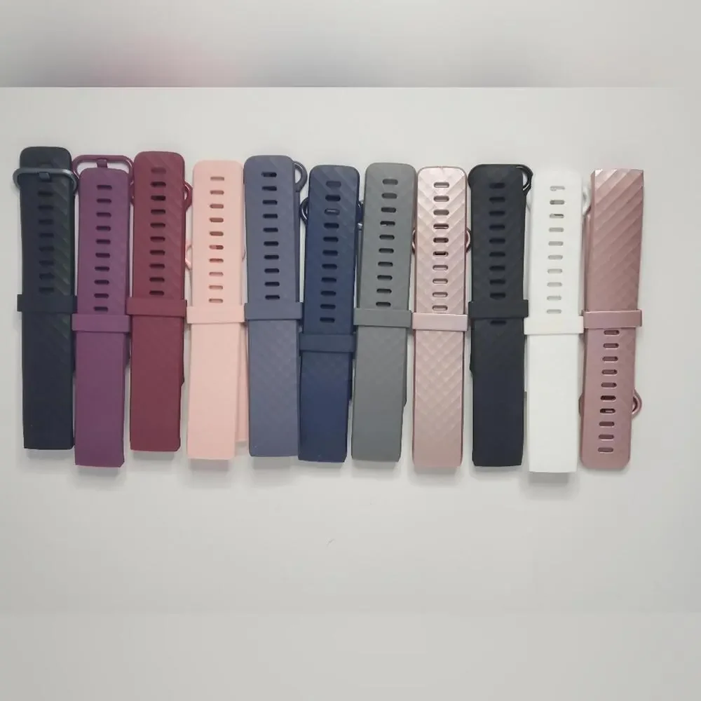 #30 Lot Of 11 Pack Silicone Replacement Wristband Fitbit Charge4/Charge3