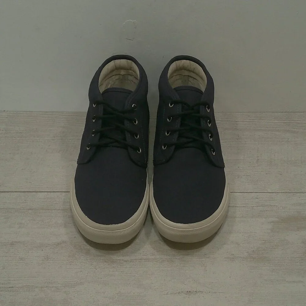 Polo Ralph Lauren Men's Keaton Chukka Sneakers True Navy Blue Canvas Size 11.5