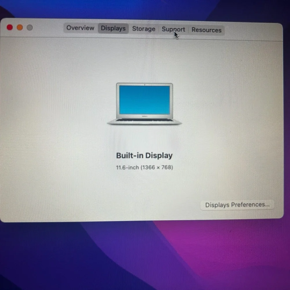 Apple macbook screen