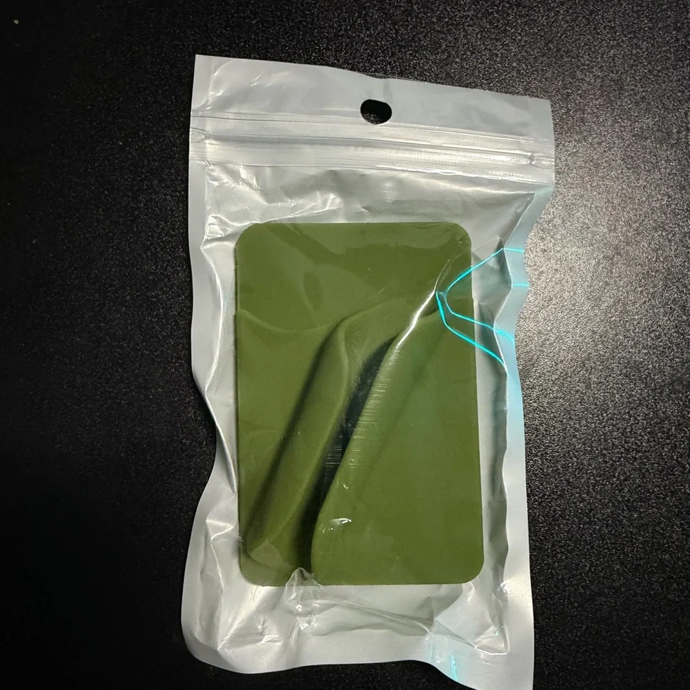 Army Green Silicone Removable Wallet and Lip Gloss Card Holder