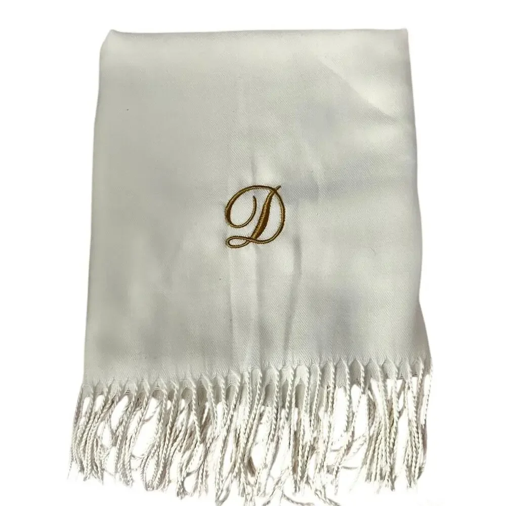 Super Soft! Cream Gold Embroidered 