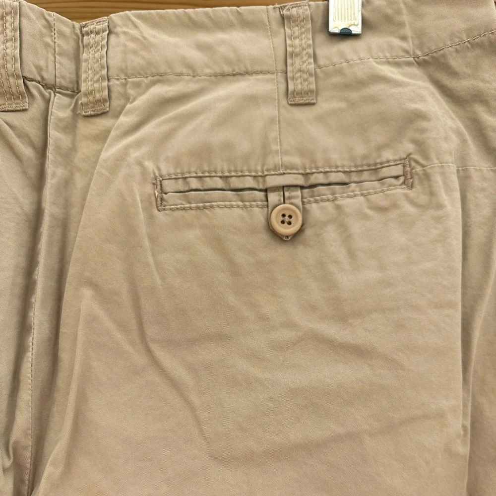J. Crew NWOT Tan Utility Chino Classic Twill Cotton Roll Up Shorts size 12