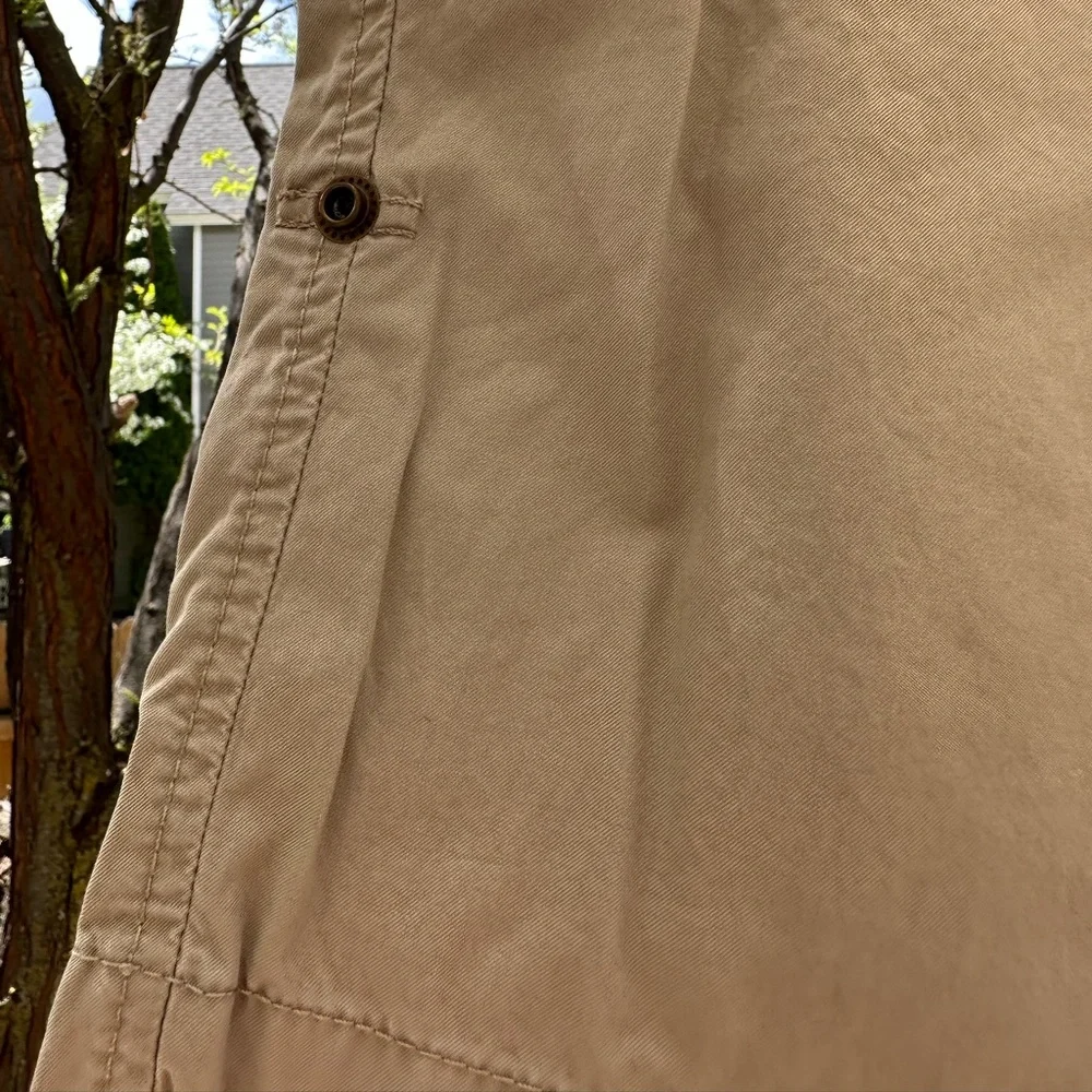 J. Crew NWOT Tan Utility Chino Classic Twill Cotton Roll Up Shorts size 12