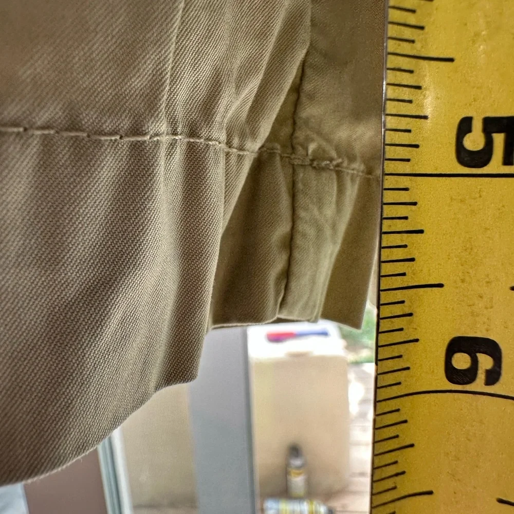 J. Crew NWOT Tan Utility Chino Classic Twill Cotton Roll Up Shorts size 12