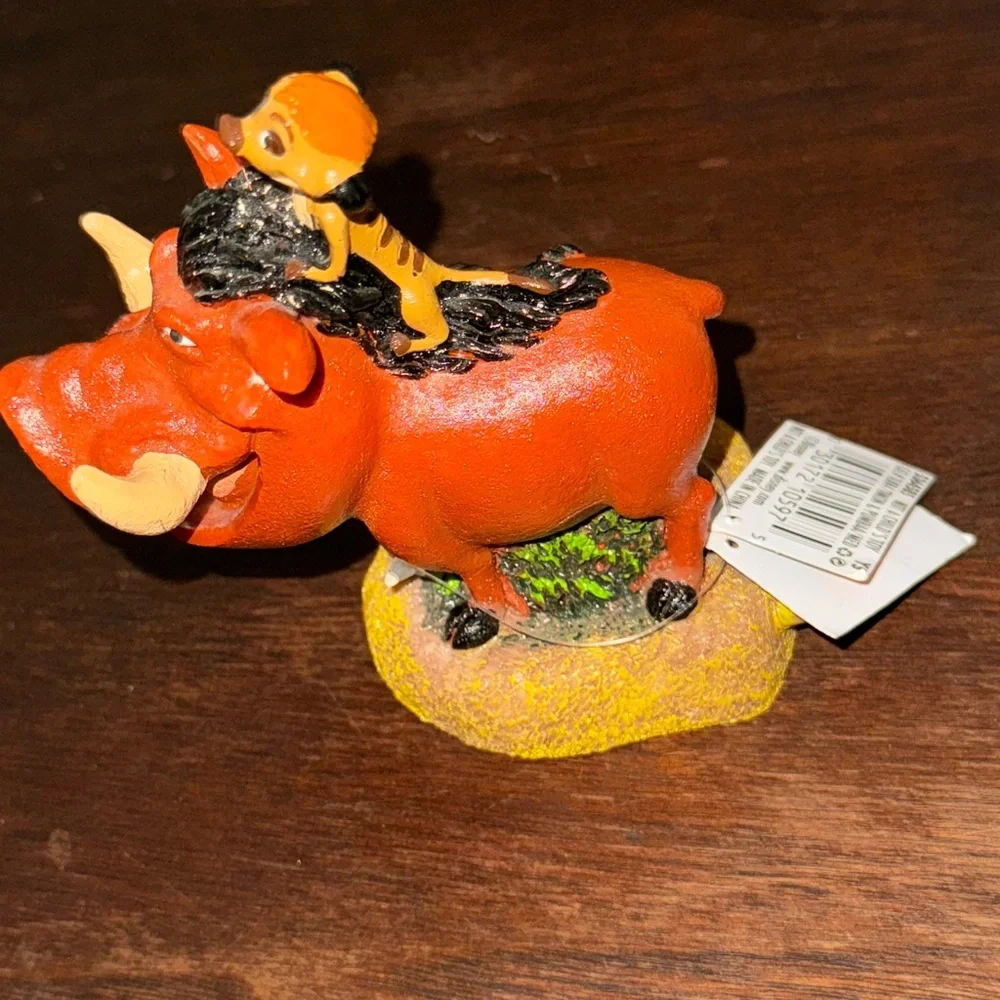 Disney Timon and Pumbaa Aquarium Fish Tank Figurine
