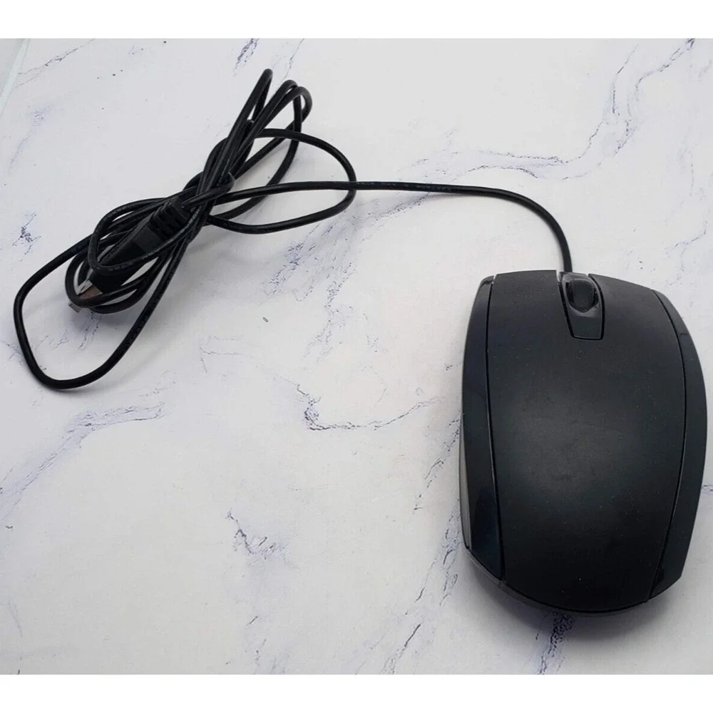 Genuine HP MSU0923 USB Wired Optical Mouse 697738-001 Black Tested