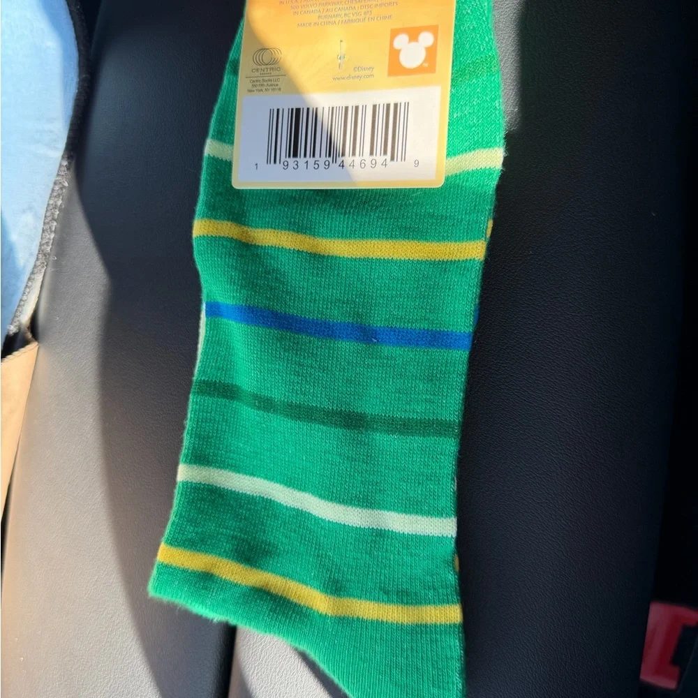 Disney Stitch Lucky Green Socks Size 5-12 NWT