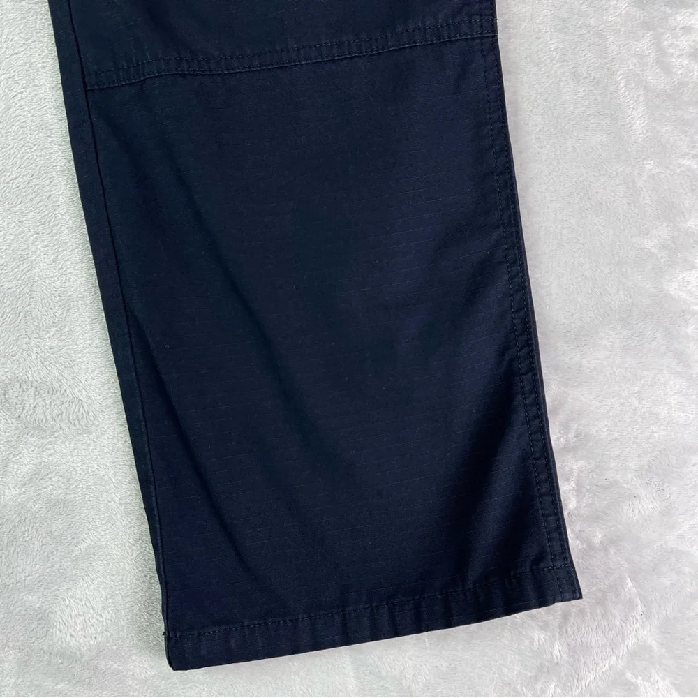 5.11 Tactical Work Pants 32 x 34 Navy Blue Elastic Waist Hammer Loop Cargo