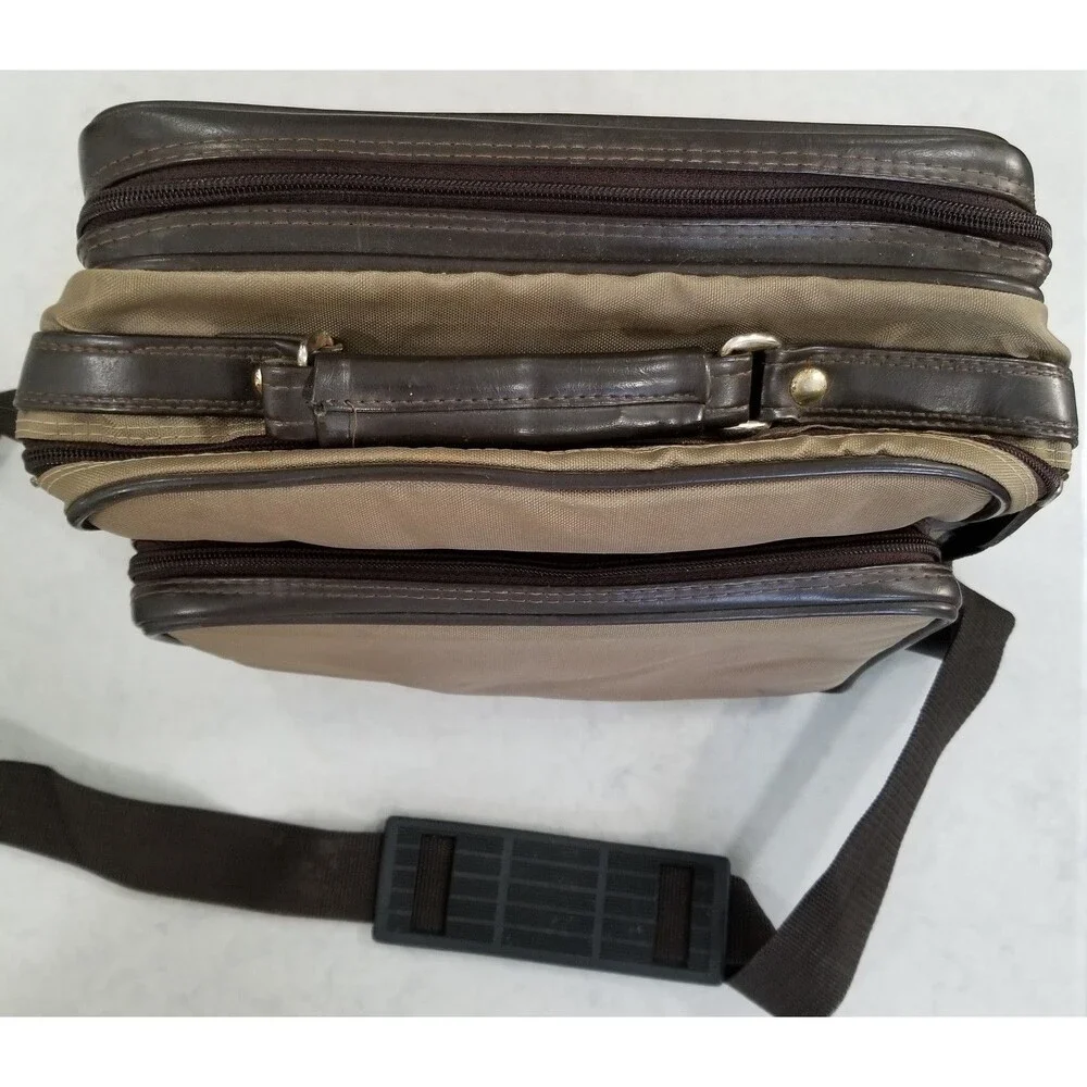 vintage canvas padded camera shoulder travel bag