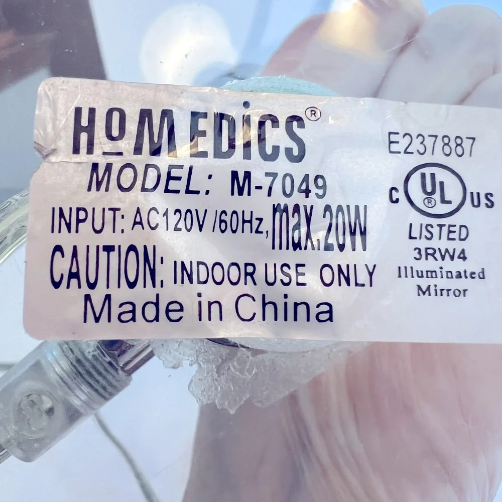 HoMedics silver lighted