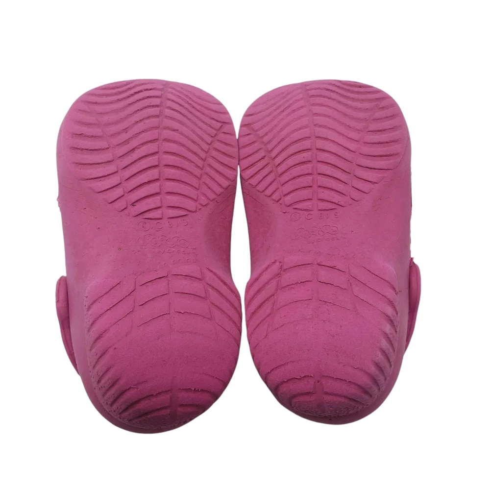 Crocs Jibbitz Girls‎ Size S Pink Slip On Convertible Back Strap