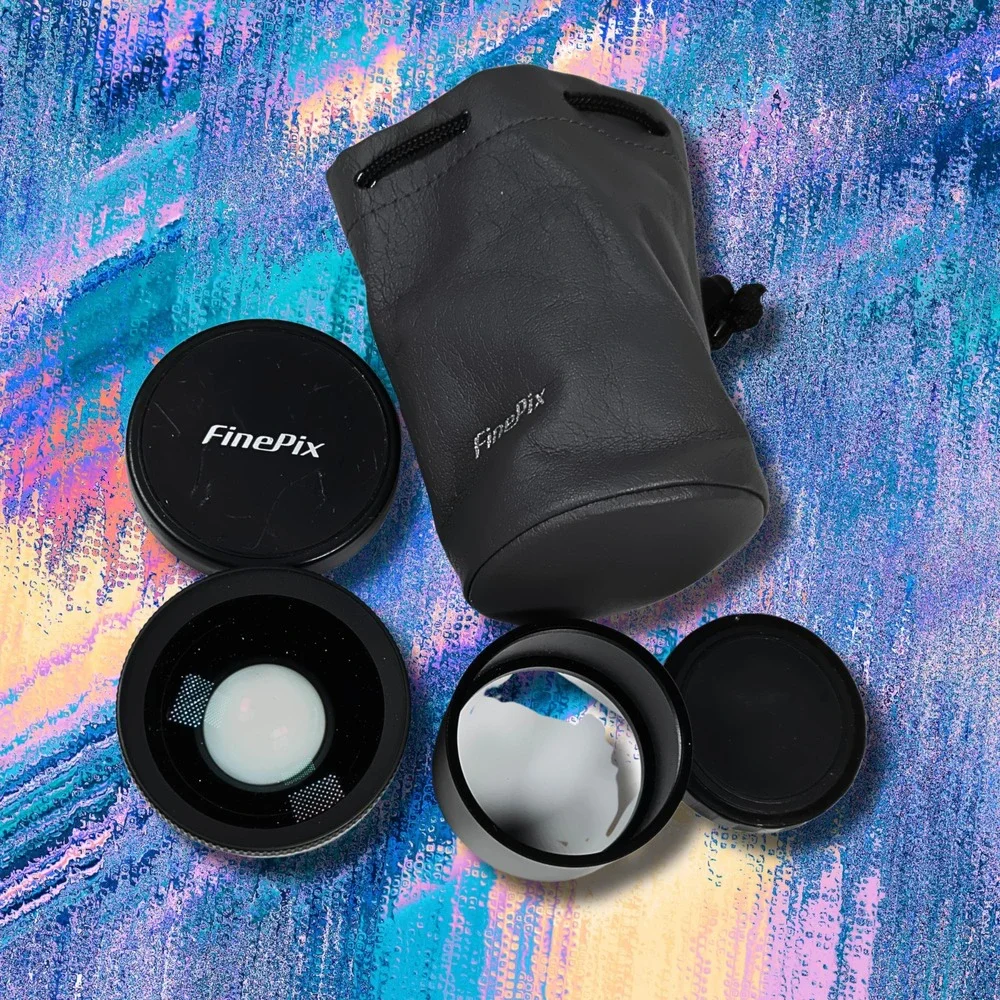 Fujifilm 0.79x Wide conversion lens 55mm With Adapter Ring F&R Caps & Pouch
