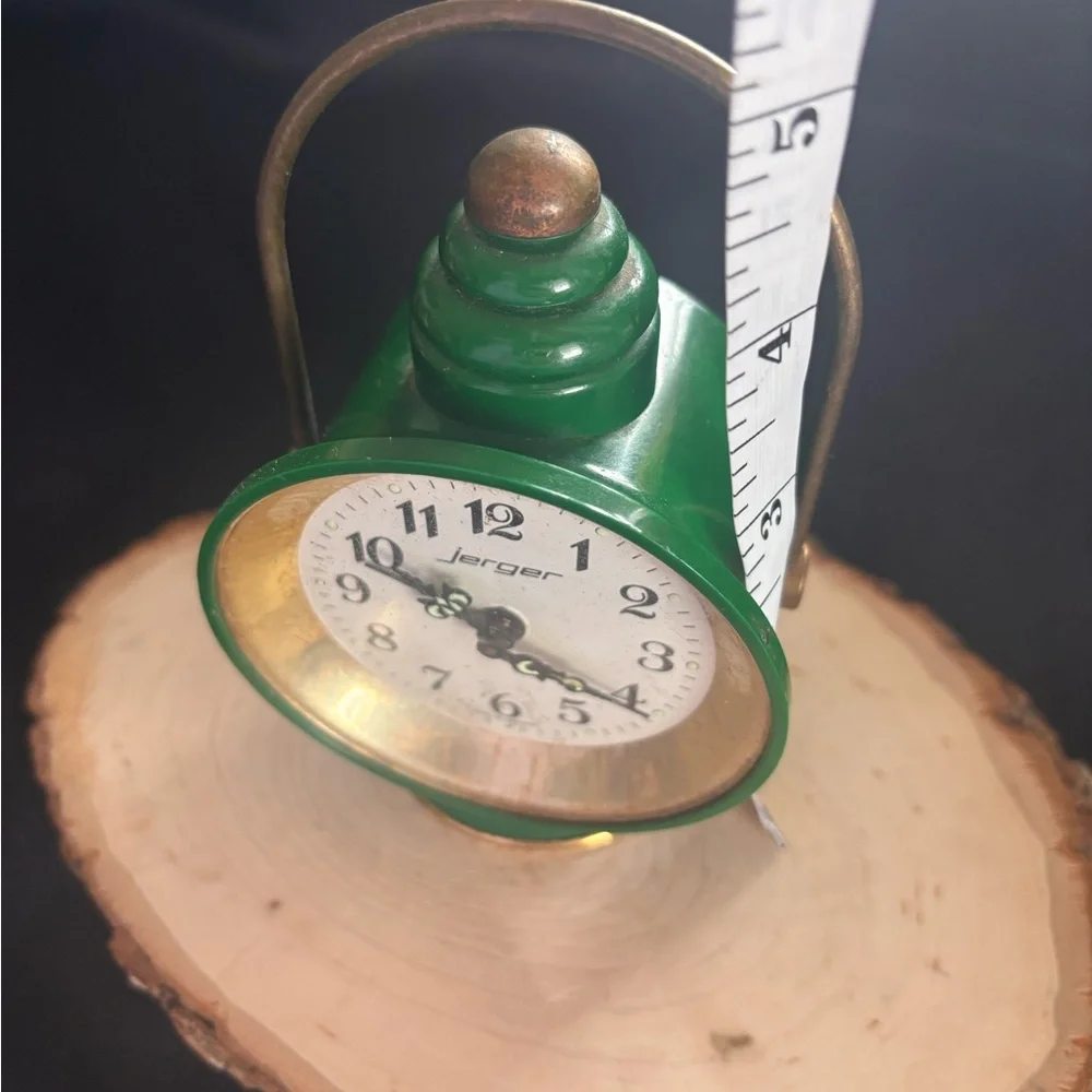 RARE Jerger Green and Gold Vintage Clock Circa 1940’s