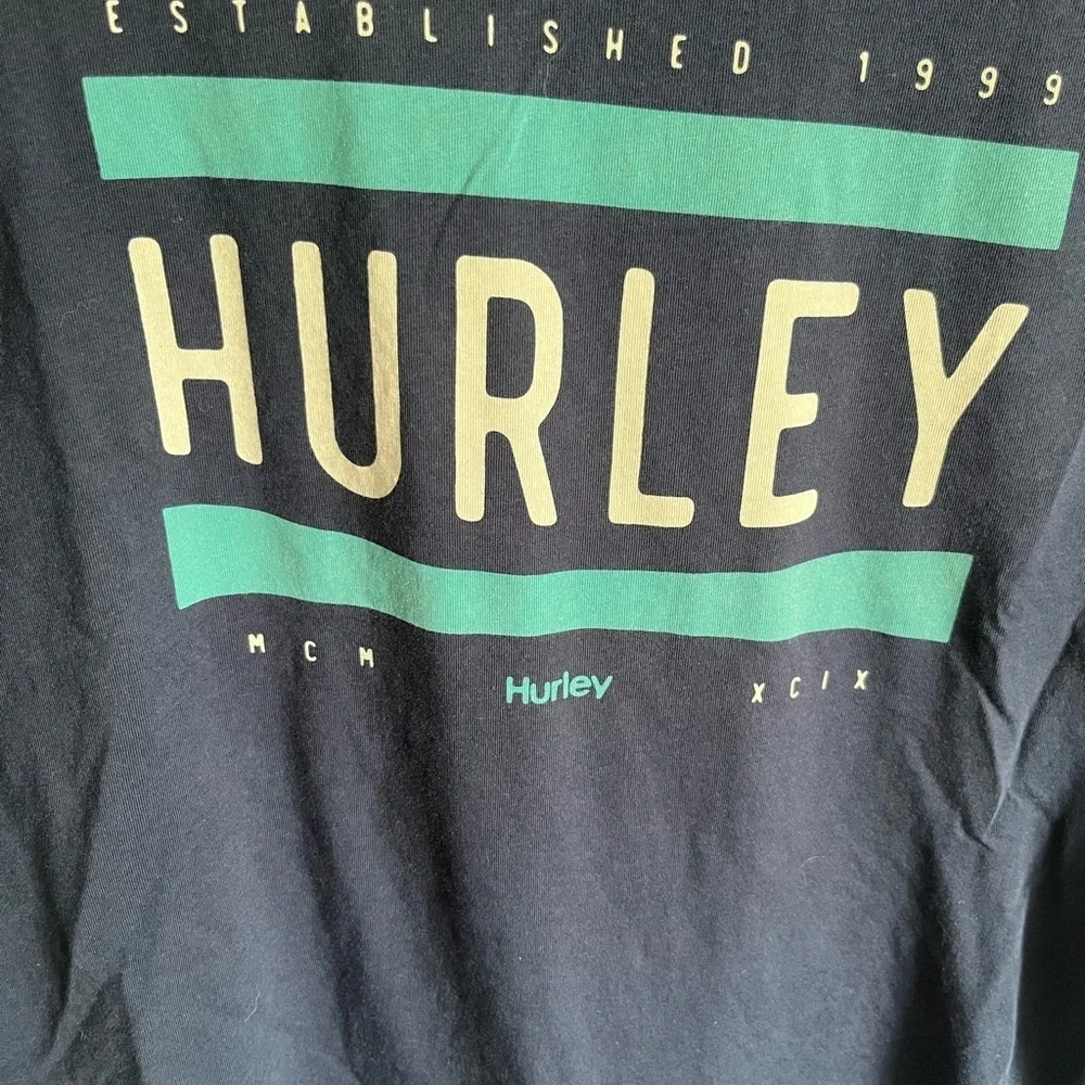 Men’s L Navy Hurley Casual Short Sleeve Casual Tee Shirt