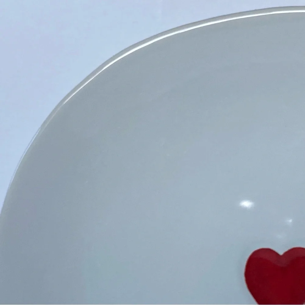 Williams Sonoma Red Heart Dinner Plates 11” Stoneware Valentine’s Day Love EUC