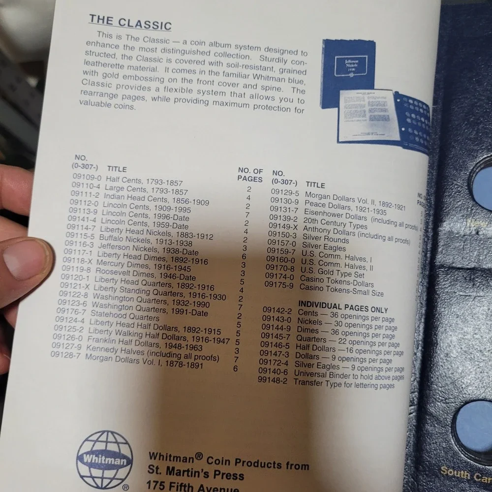 Whitman classic coin